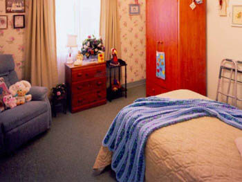 bedroom for resident