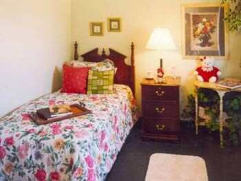 a view of a resident's bedroom