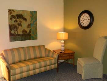 living area inside residence