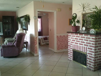 interior view of facility with fireplace