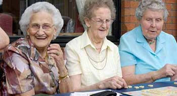 seniors laughing