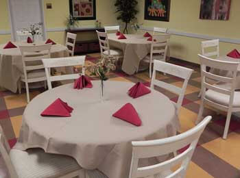 dining room of facility