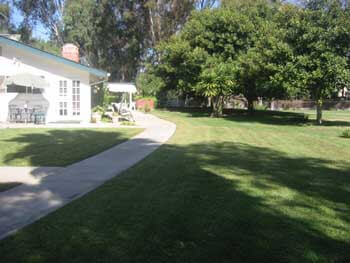 Alzheimer's residence backyard