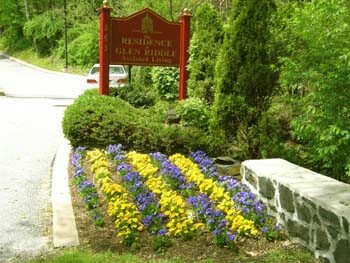 flower garden outside of the residence