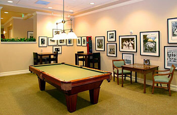 a game room that offers recreational outlets for our residents!