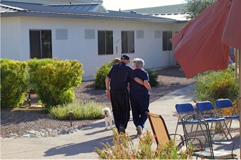 The Villas seniors walking