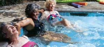residents enjoying Jacuzzi