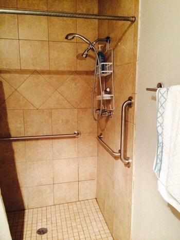 shower area for residents