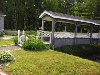 This facility has lovely landscaping and areas to walk