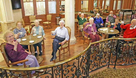 seniors laughing and having a good time