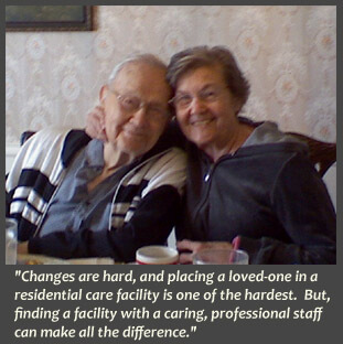 Linda Brendle's parents at an assisted living facility