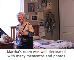 Martha's Room at the assisted living facility