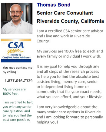 Riverside county CSA for seniors