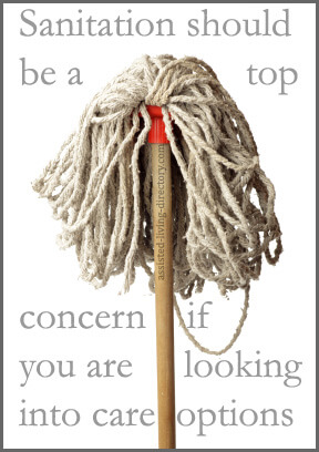 Sanitation information on Assisted Living Directory