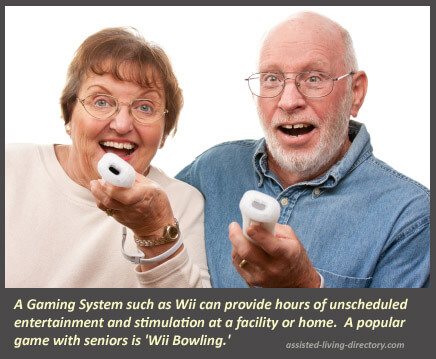 Seniors playing games