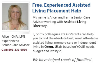 Orem assisted living placement help