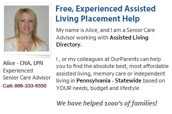 Pennsylvania assisted living and memory care support