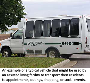 Assisted Living Transportation Vehicle Example