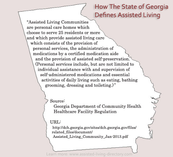 Georgia assisted living definition