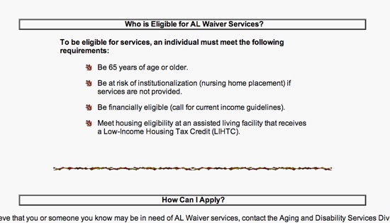 Assisted Living Waiver for Nevada