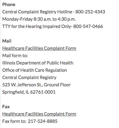 Filing a complaint in Illinois