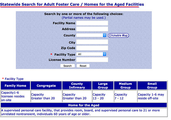 adult foster care home michigan