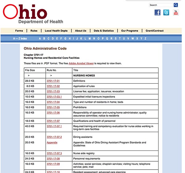 Ohio Administrative Code section