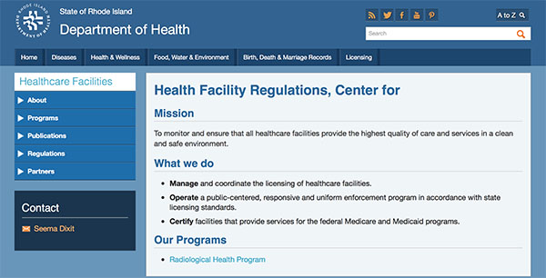 RI Dept. of Health