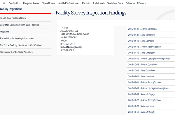 Facility Surveys