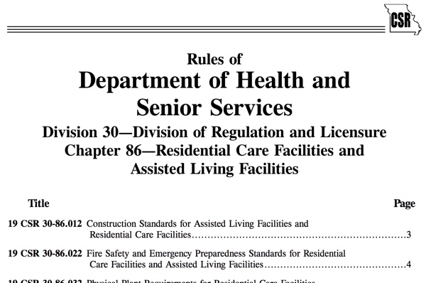 Missouri Regulations